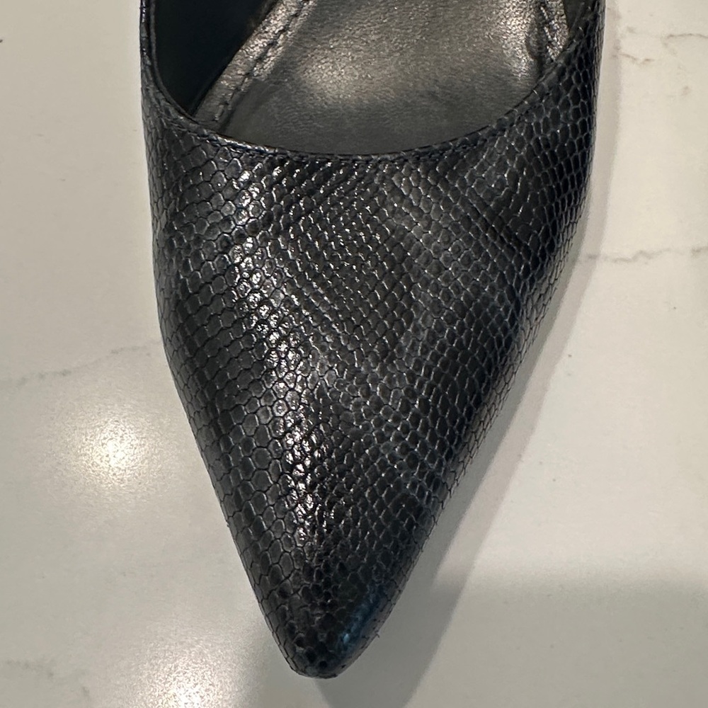 Stuart Weitzman Black Python Print Women's Pumps … - image 7